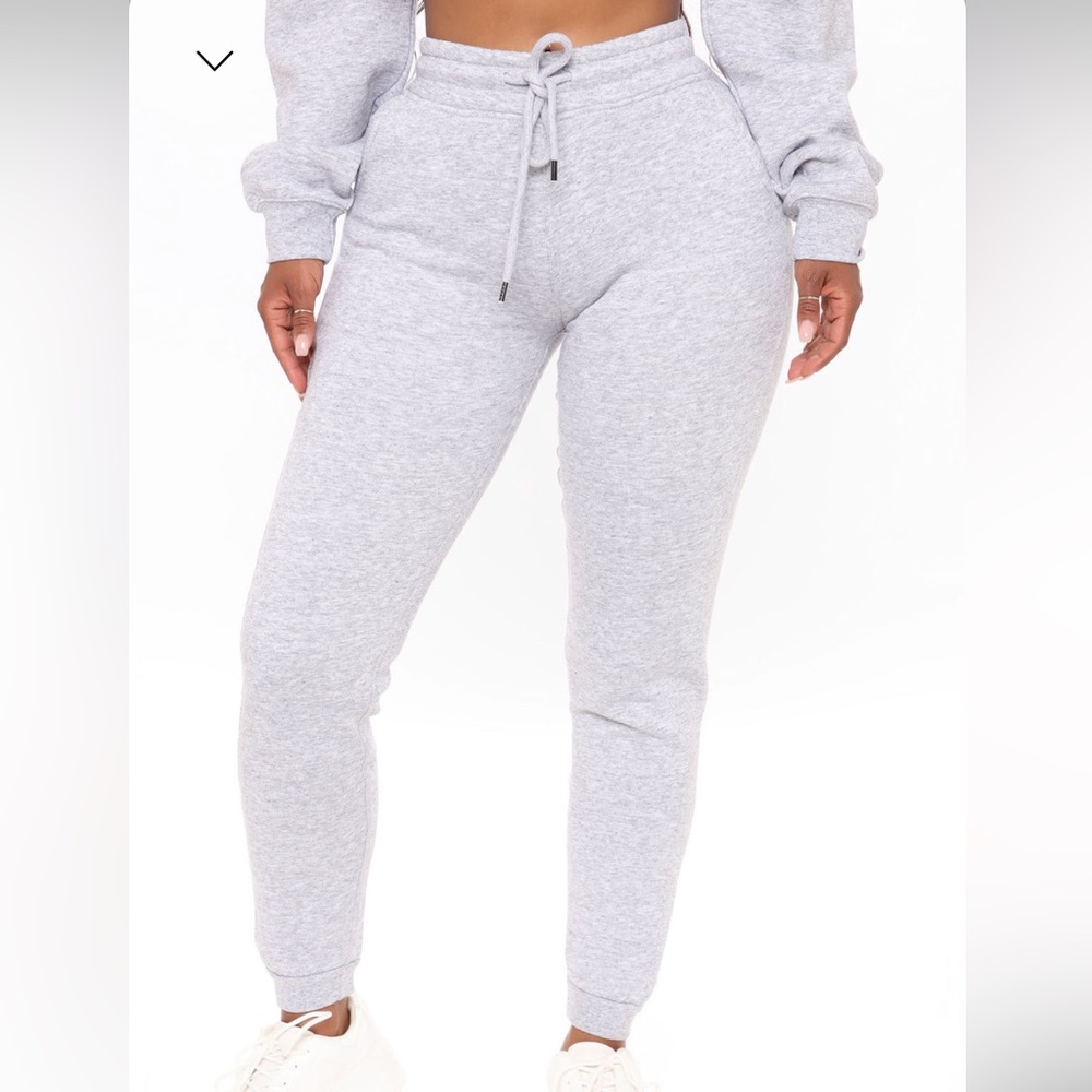 Look Again Joggers- Heather Grey